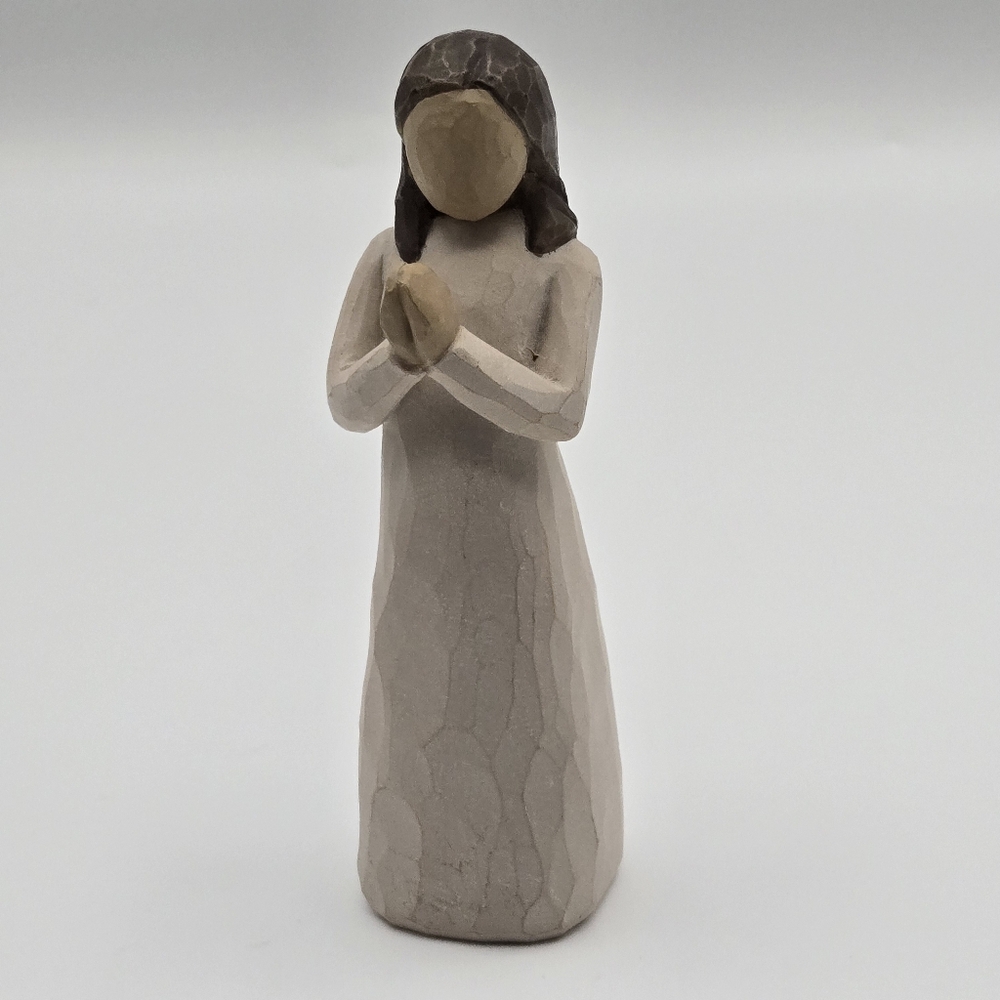 Vintage Willow Tree Sisters By Heart Praying Girl Figurine Signed 2000 Lordi